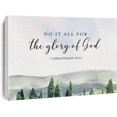 thumbnail image 1 of Bible Verse Watercolor Canvas Print Decor Do It All for the Glory of God 1 Corinthians 10 : 31 Wall Painting Posters Artwork 12\u201dX15\u201d Modern Home Office Decoration (Framed)\u2026, 1 of 6