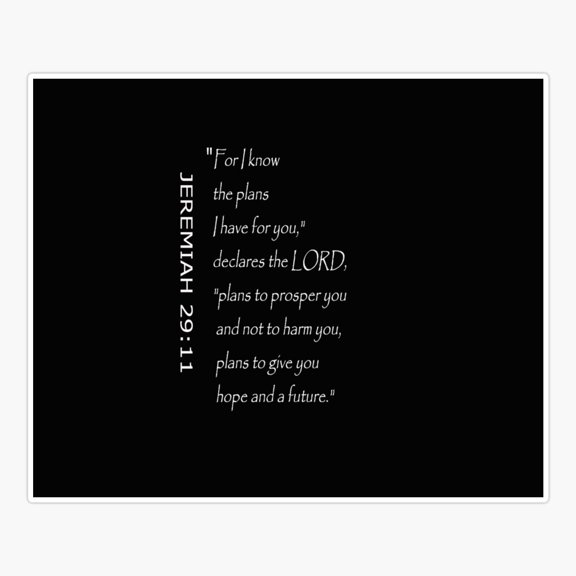 Bible Verse oHope 2911 Sticker