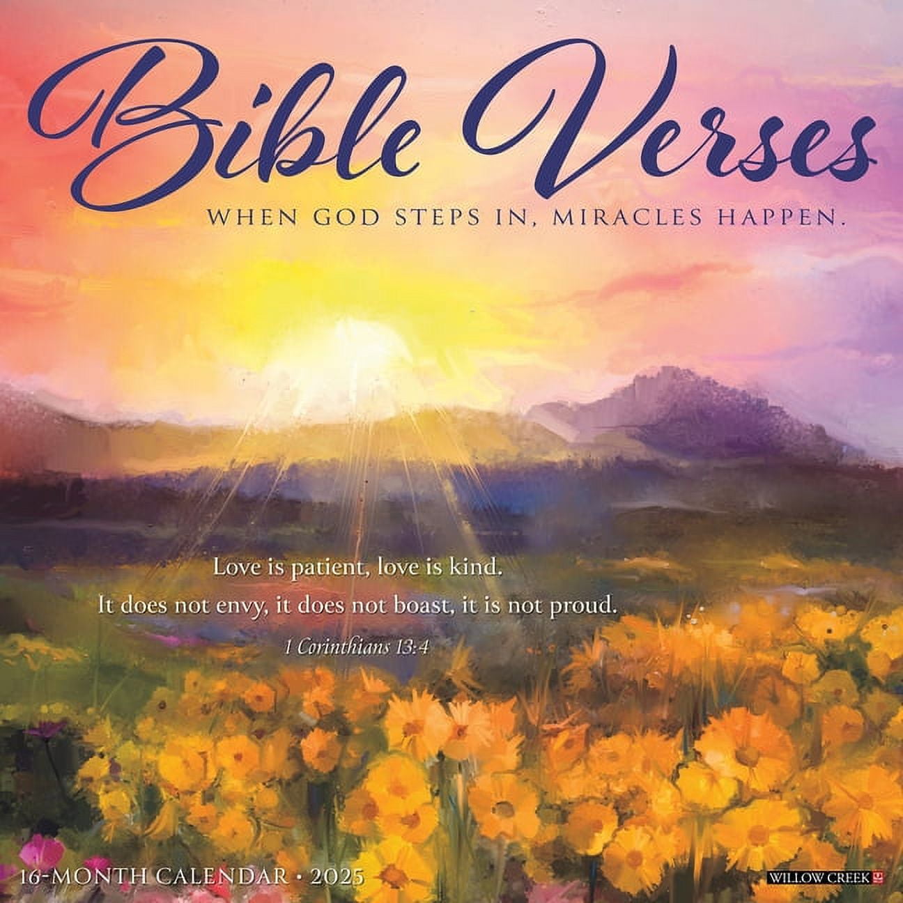 Bible Verses 2026 12 X 12 Wall Calendar, (Hardcover)