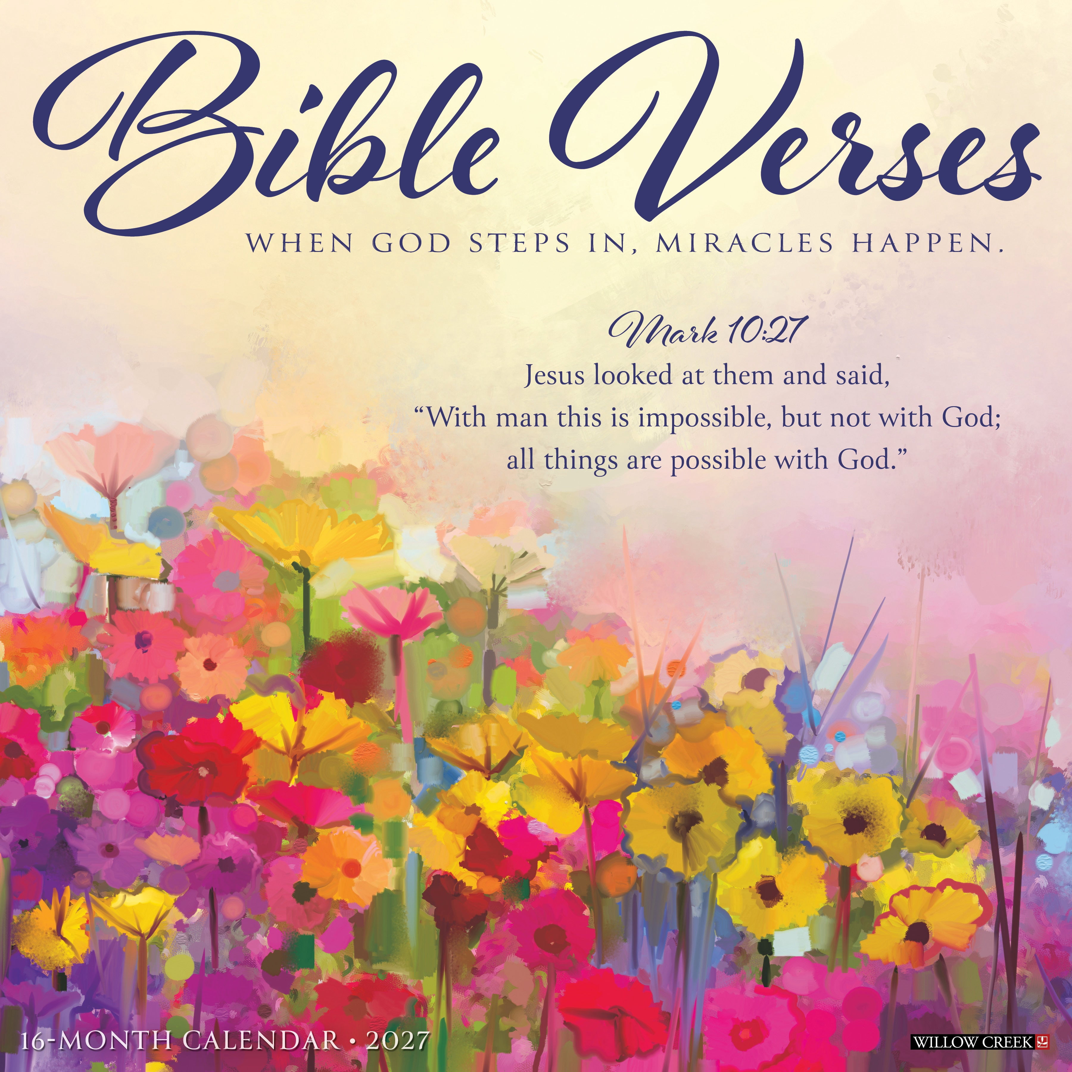 Willow Creek Press, Bible Verses 2027 Wall Calendar