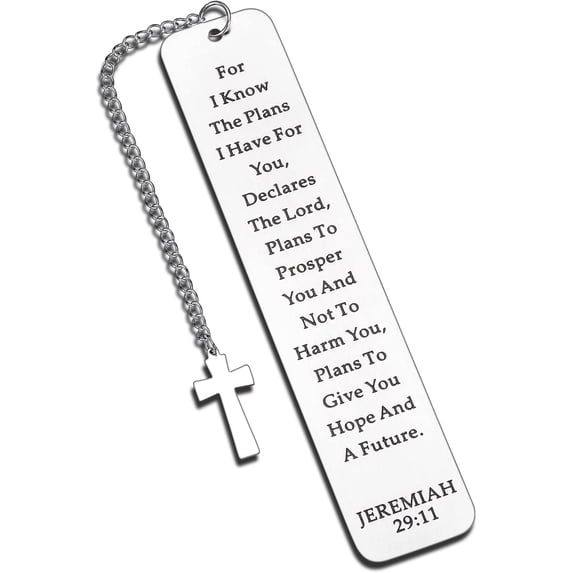 Bible Verses Bookmark Gifts for Women, Jeremiah 29 11, Christian Religious Easter Basket Stuffers for Teens Boys Girls, Book Lover Gifts, Inspirational Catholic Gifts Baptism First Communion Gifts