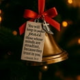 thumbnail image 1 of Bible Verses Christmas Bell Ornament, 2025 New Metal Bell Decoration with Bible Verses Festive Christian Christmas Tree Decorations Religious Holiday Souvenirs Great Gifts and Home Decor, 1 of 1