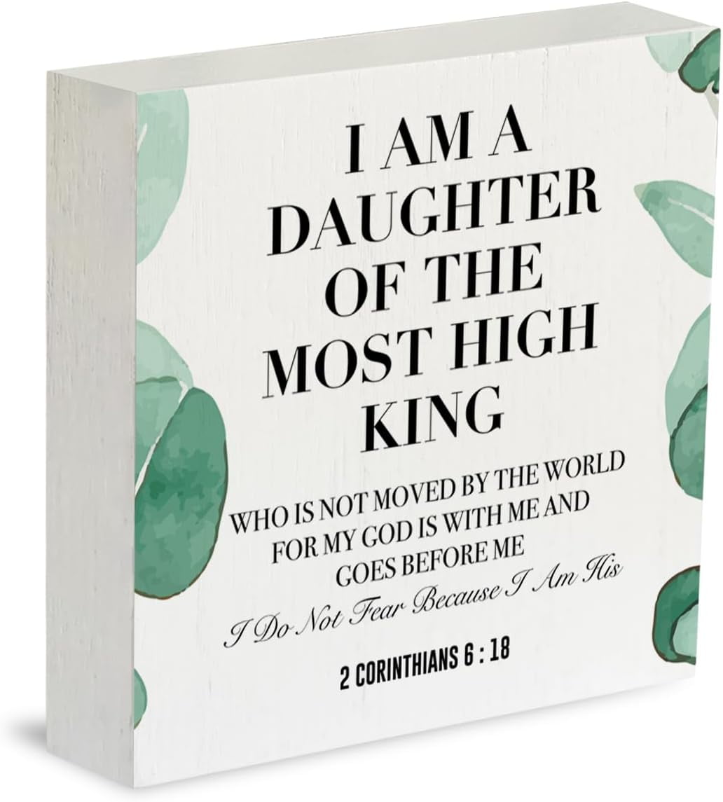 Bible Verses Inspirational Daughter Farmhouse Home Office Decor ...