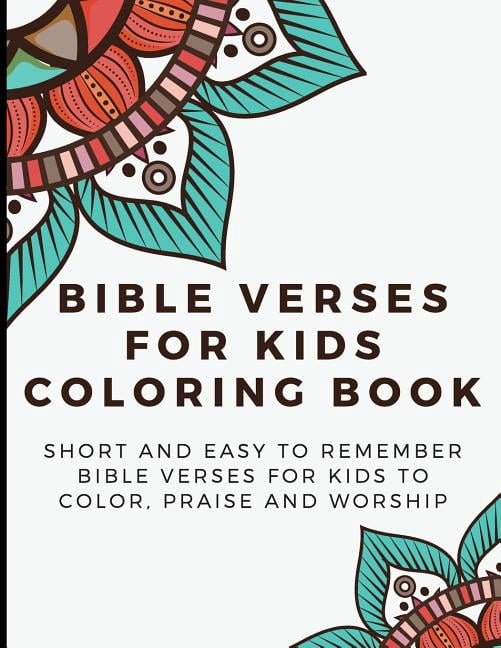 Bible Verses For Kids Coloring Book: Short And Easy To Remember Bible ...