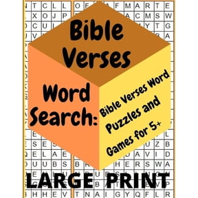 Bible Verses Word Search: Bible Verses Word Puzzles and Games for 5+: LARGE PRINT (Paperback)(Large Print)