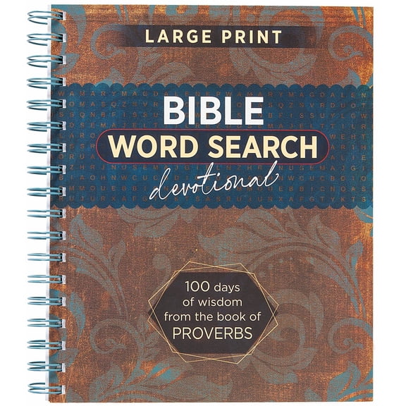 Bible Word Search Devotional: 100 Days of Wisdom from the Book of Proverbs (Paperback)
