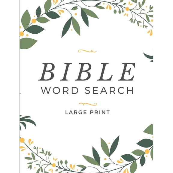 Bible Word Search Large Print: Words of Jesus One Puzzle per Page Word Find Book For Adults & Kids