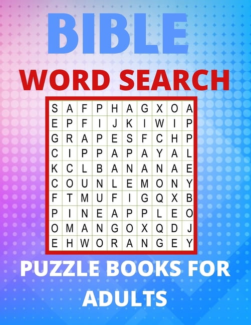 Bible Word Search Puzzle Books For Adults: Really Bible Word Search