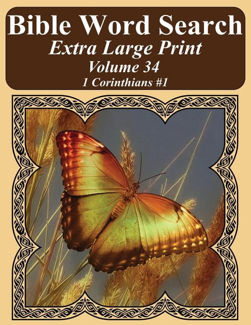 Bible Word Search Extra Large Print Volume 34: 1 Corinthians #1 (Paperback) by T W Pope