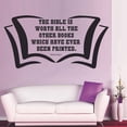 thumbnail image 1 of Bible Is Worth All The Other Books - Patrick Henry Religious Religion Quotes Christ Saying Wall Decal Wall Art Design Stickers For Girls/Boys Home Room Decor Vinyl Wall Sticker Decoration (35x40 inch, 1 of 3