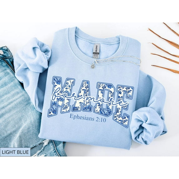 Bible verse Sweatshirts, Cute Christian shirt for women, Faith Sweatshirt, Christian, Jesus Crewneck, Religious Sweaters, Chinoiserie, F5426 All Size S-5Xl