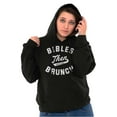 thumbnail image 1 of Bibles Then Brunch Funny Religious Hoodie Sweatshirt Women Brisco Brands S, 1 of 4