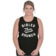 thumbnail image 1 of Bibles Then Brunch Funny Religious Tank Top Tee Shirt Women Brisco Brands M, 1 of 6