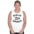 thumbnail image 1 of Bibles Then Brunch Funny Religious Tank Top Tee Shirt Women Brisco Brands X, 1 of 6