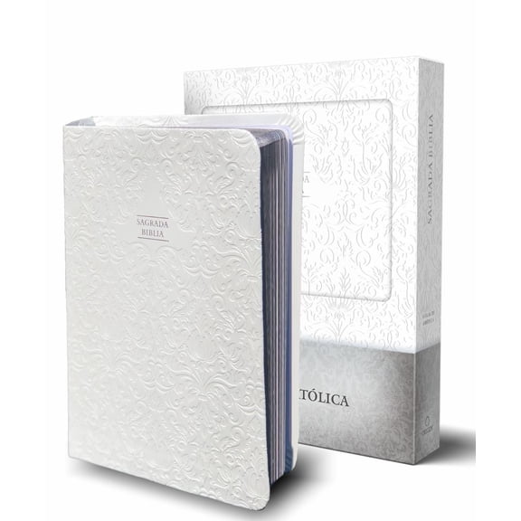 Biblia Catlica en Espaol. Boda, Bautizo, Primera Comunin, Confirmacin y Cumpleaos. Caja Blanca Regalo / Catholic Bible. Spanish-Language, Leathersoft, (Paperback)