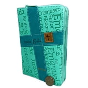 Biblia Compacta Reina-Valera 2020 con Cierre imit. piel turquesa - Nombres de Jes s