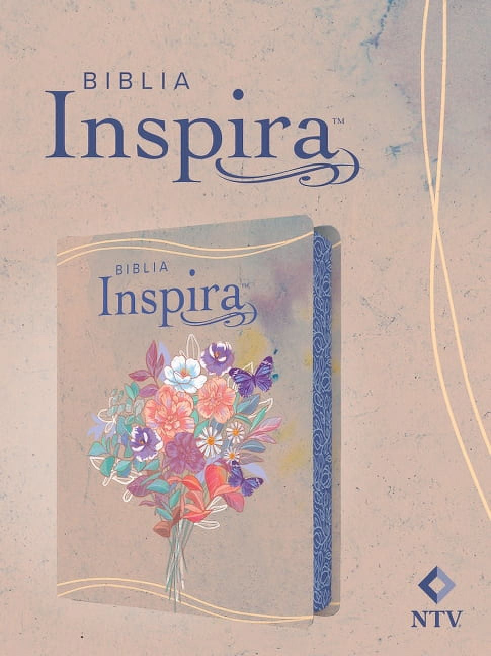 Biblia Inspira Ntv (Sentipiel, Acuarela Rosa): La Biblia Que Inspira Tu Creatividad, (Hardcover)