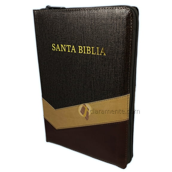 Biblia Letra Gigante con Cierre RV1960, imit. piel, marrn tostado con ndice
