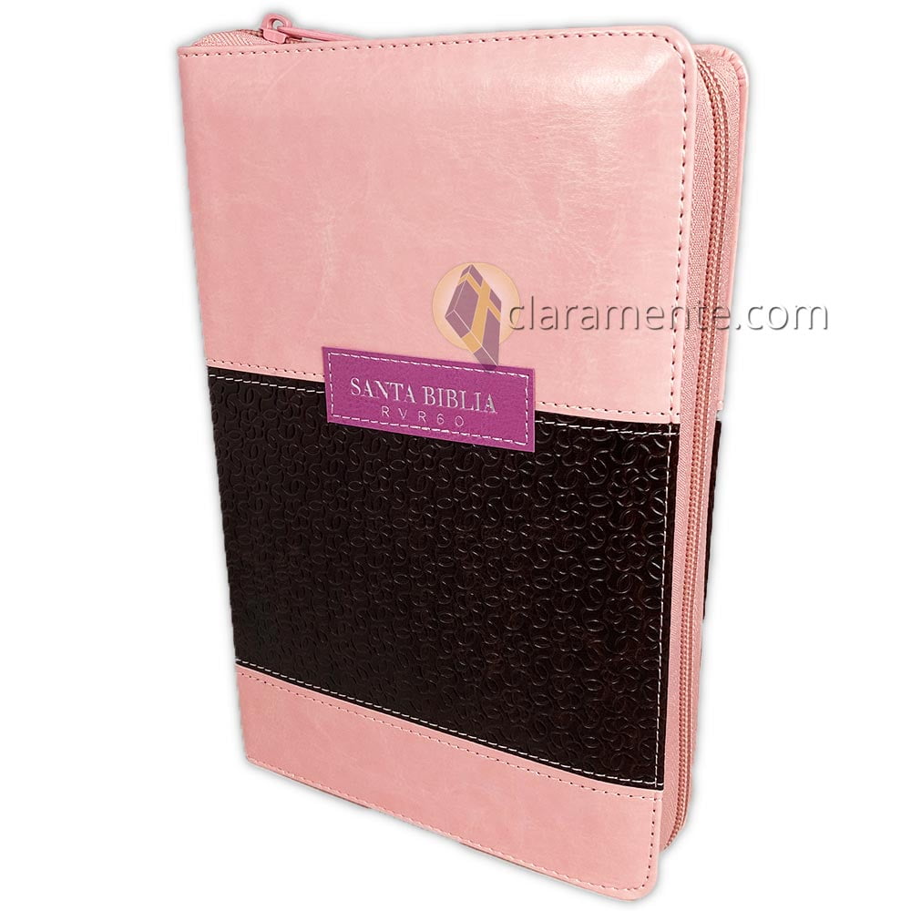 PURA VIDA BOOKS Biblia Letra Grande 12 Puntos Cierre Reina Valera 1960 Con Indice Rosada Mujer (1st ed.) (Library Binding)