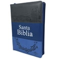 thumbnail image 1 of Biblia Letra Grande Con Cierre Reina Valera 1960 Azul Y Gris Con Indice Jovenes (Library Binding), 1 of 3