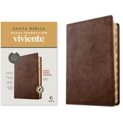 Biblia Letra S per Gigante Ntv, Con Filament Sentipiel, Caf  R stico,  ndice, Letra Roja, Hardcover