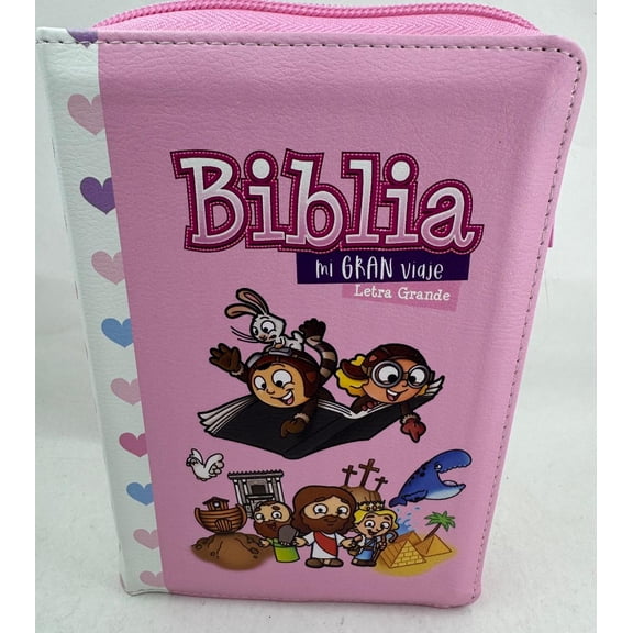 Biblia Para Ninas Letra Grande10puntos Rv1960 Mi Gran Viaje Cierre Rosa Indice
