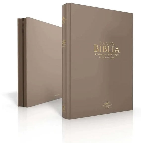 Biblia RVR 1960 Letra Grande Tamao Manual Smil Piel Caf Clara con Cierre