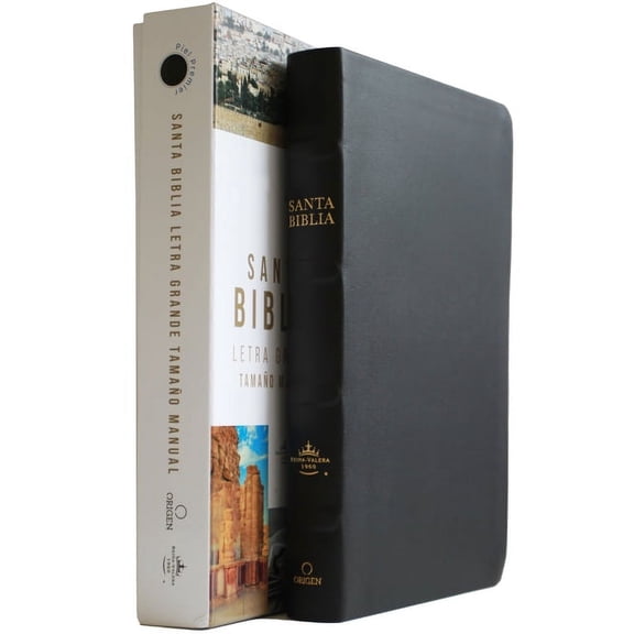 Biblia Rvr 1960 Letra Grande Tamao Manual, Piel Premier Negro / Spanish Bible Rvr 1960 Handy Size Large Print Bonded Le, (Paperback)