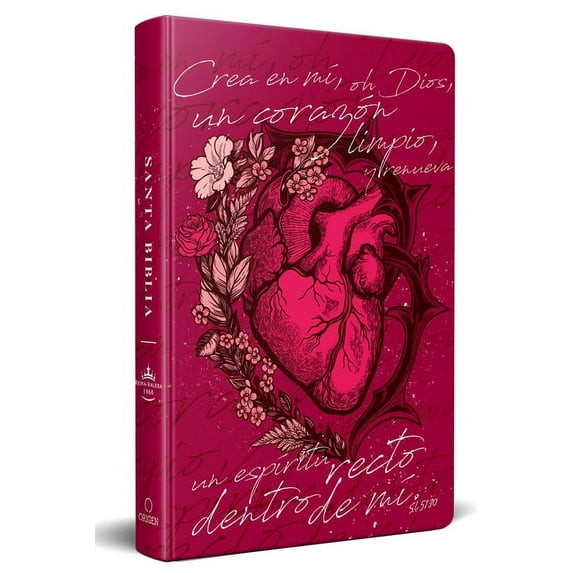 Biblia Reina Valera 1960 Letra Grande Corazon Rosada by Origen