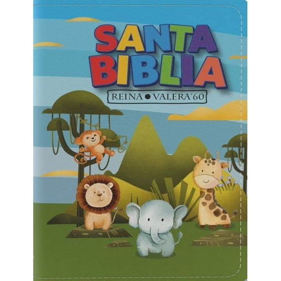 Biblia Rvr 1960 Bolsillo Para Nios Animales Vinilo Con Cierre (Bible Rvr 1960 Pocket Size Children Animals Vinyl with Z, (Paperback)