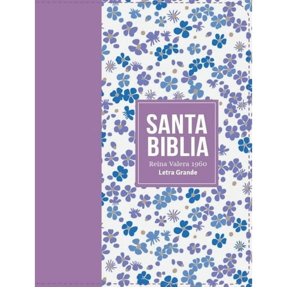 Biblia Rvr 1960 Compacta Smil Piel Flores Lila Claro (Bible Rvr 1960 Compact Size Leatherlike Light Lilac Flowers(spani, (Hardcover)