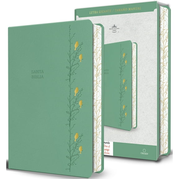 Biblia Rvr 1960 Letra Gigante Smil Piel Verde Con Pjaros (Edicin Cantos Pintados) / Spanish Bible Rvr 1960 Giant Prin, (Paperback)