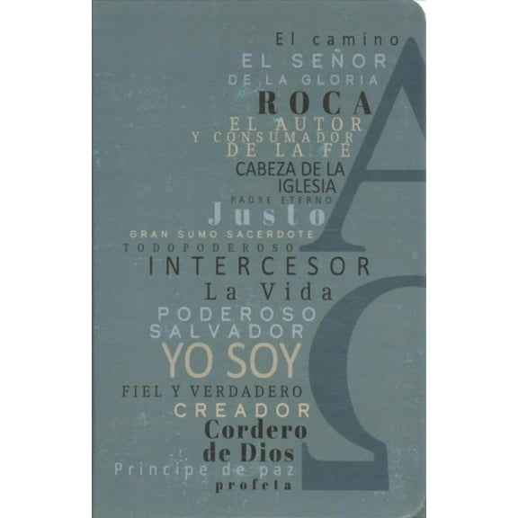 Biblia Rvr 1960 Letra Grande TamañO Manual, Simil Piel Azul Alfa Omega Con