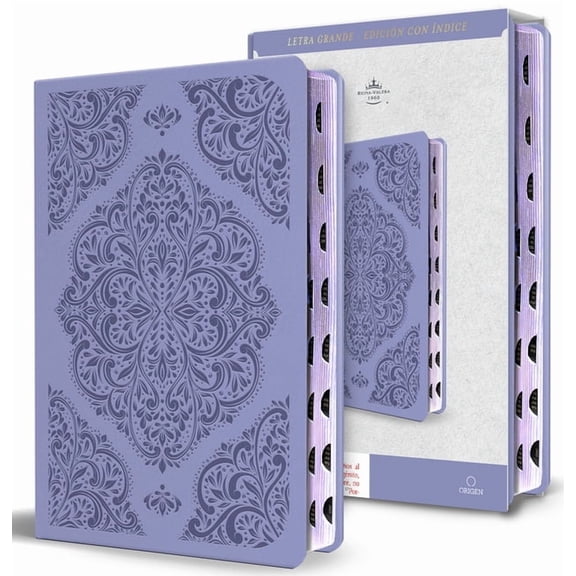 Santa Biblia Rvr 1960 Letra Grande Tamao Manual, Smil Piel Lavanda, Con ndice / Spanish Bible Rvr 1960 Handy Size Lar, (Paperback)