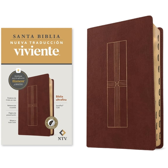 Biblia Ultrafina Ntv, Con Filament (Sentipiel, Caf, ndice, Letra Roja), (Hardcover)