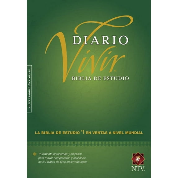 Biblia de Estudio del Diario Vivir-Ntv (Hardcover)