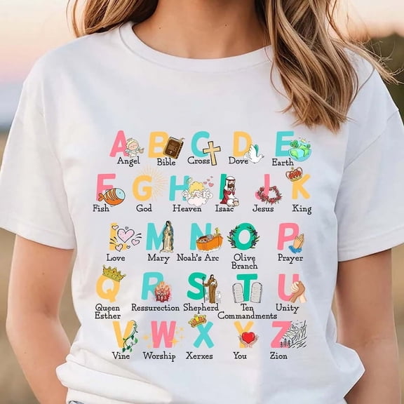 Biblical Alphabet shirt Christian Shirts For s, Biblical Toddler Tee Design, s Religious B
