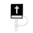 thumbnail image 1 of Biblical Christmas Design Straw Cover for StanleCup - Silicone Bow Straw Protectors and Reusable Lids Accessories for Enhanced Drinking Experience, 1 of 3