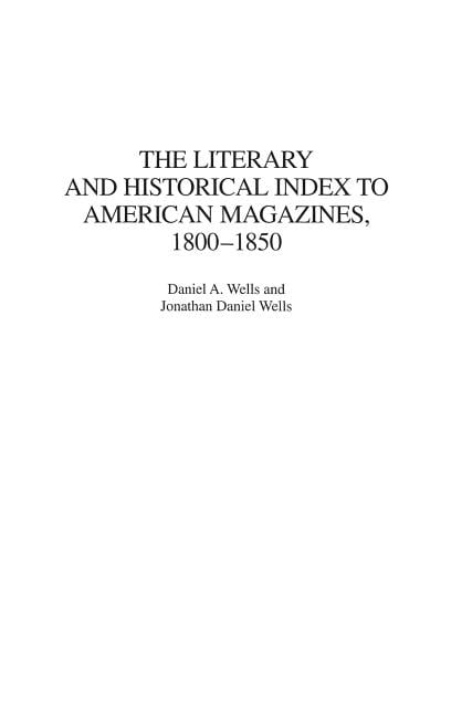 Bibliographies and Indexes in American L The Literary and Historical ...