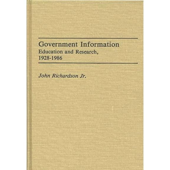 Bibliographies and Indexes in Library an Government Information: Education and Research, 1928-1986, Book 2, (Hardcover)