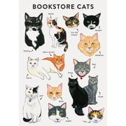 Bibliophile Flexi Journal Bookstore Cats Cat Gifts for Cat Lovers, Cat Journal, Cat-Themed Gifts, Hardcover