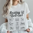 thumbnail image 1 of Bibliophile Reading TShirt, Retro 90s Y2K Book Lover T Shirt, Cute Boho Cottagecore Clothing, Bookish Womens Top, Books TH060119, 1 of 5