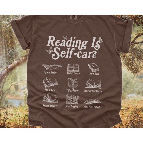 Bibliophile Reading TShirt | Retro 90s Y2K Bookworm Book Lover T Shirt, Cute Boho Cottagecore Clothing, Baggy Tee, Bookish Womens Top, Books