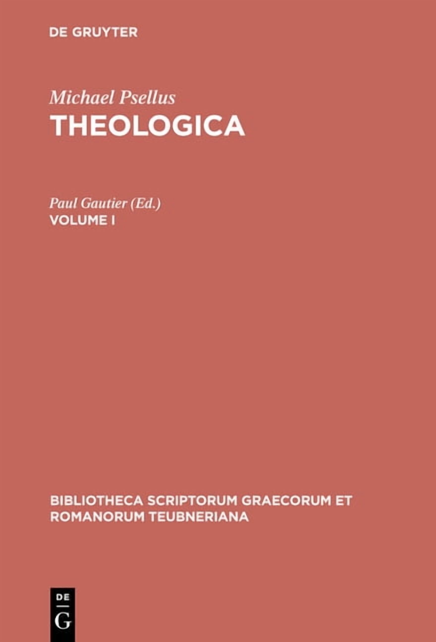 Bibliotheca scriptorum Graecorum et Romanorum Teubneriana: Theologica ...
