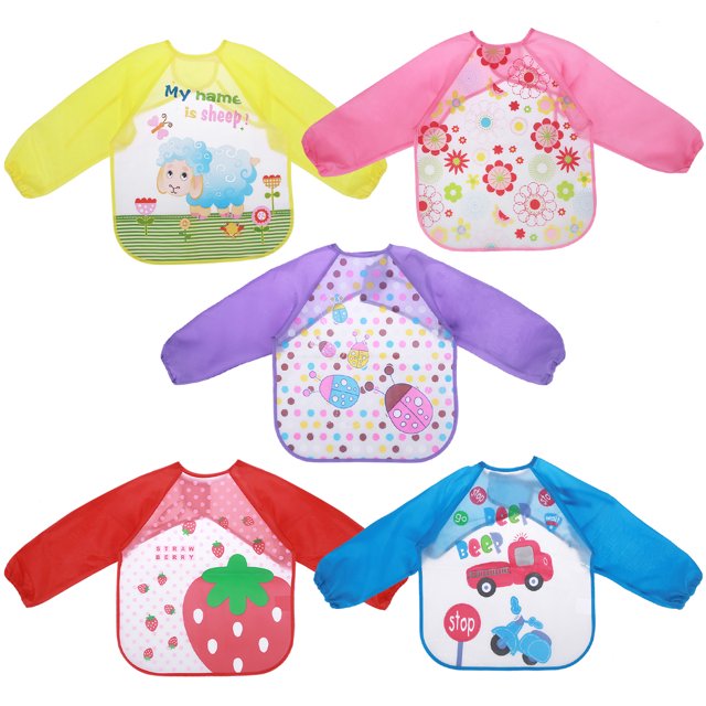 Bibs Cartoon Baby Bib Waterproof Lunch Feeding Bib Finger Foods Bib