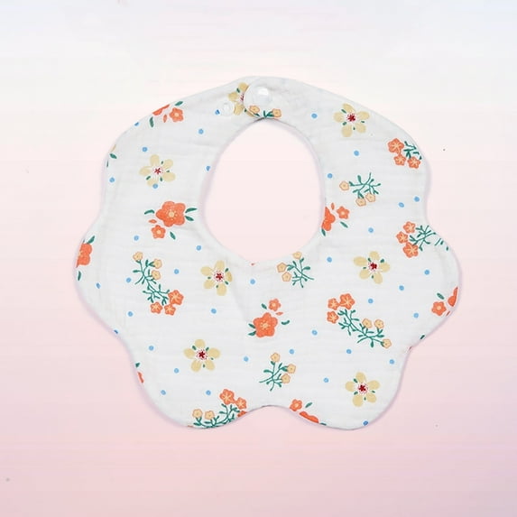 Bibs for Baby Girl Bandana Muslin 360 Bibs Baby Bandana Drool for Girl Set for Teething Toddler Multicolor 3 0-2 Years