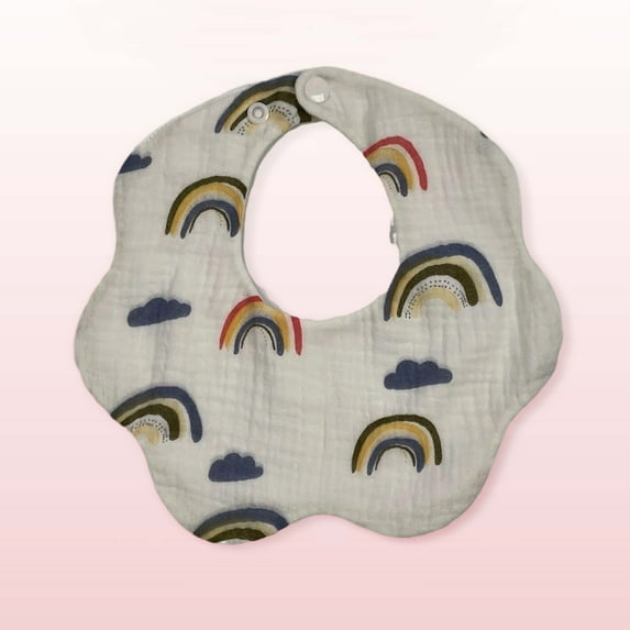 Bibs for Baby Girl Bandana Muslin 360 Bibs Baby Bandana Drool for Girl Set for Teething Toddler Multicolor 6 0-2 Years