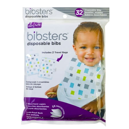 Bibsters 32 Count Disposable Bibs