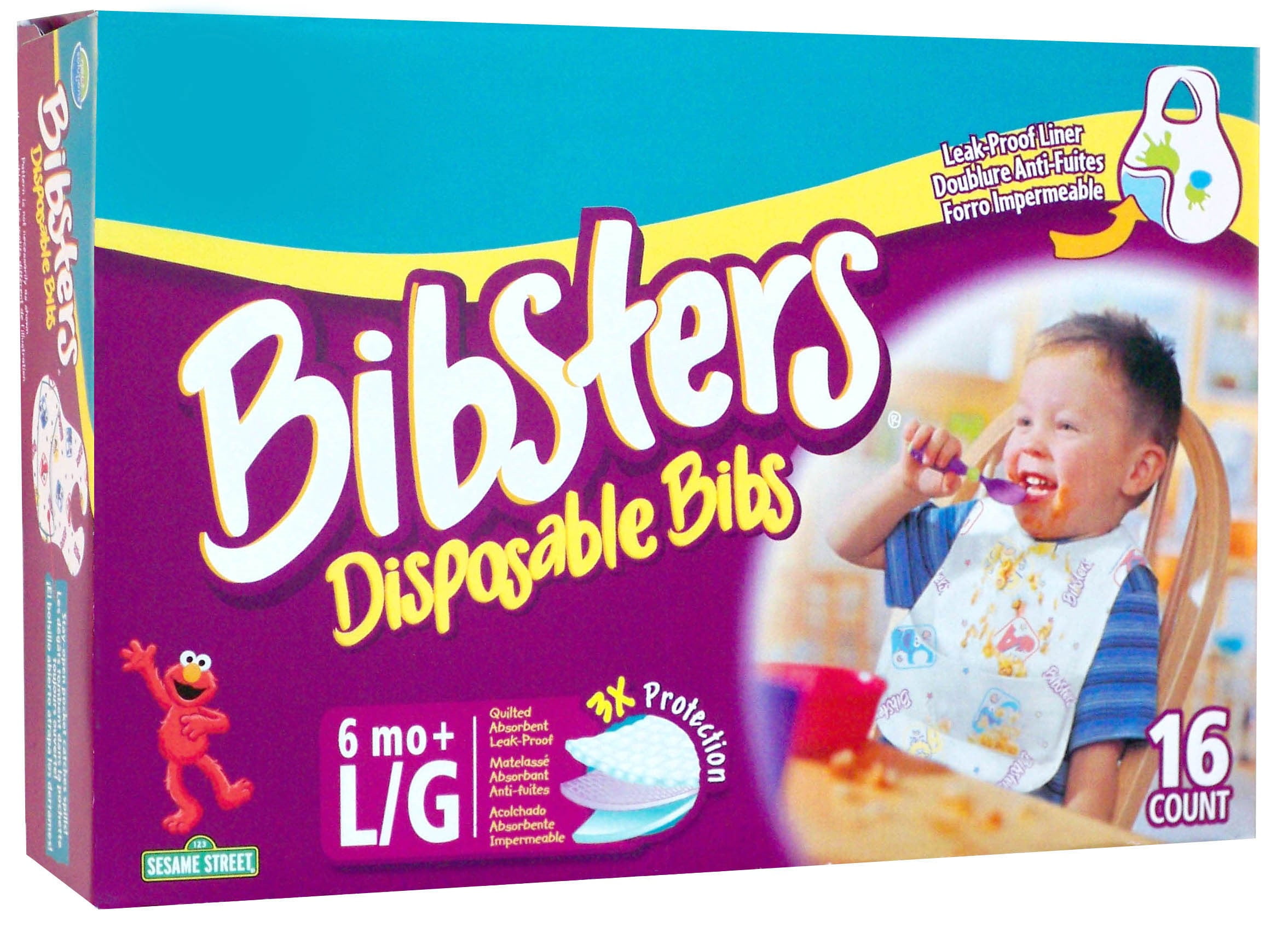 Pampers Bibsters Disposable Bibs, Small