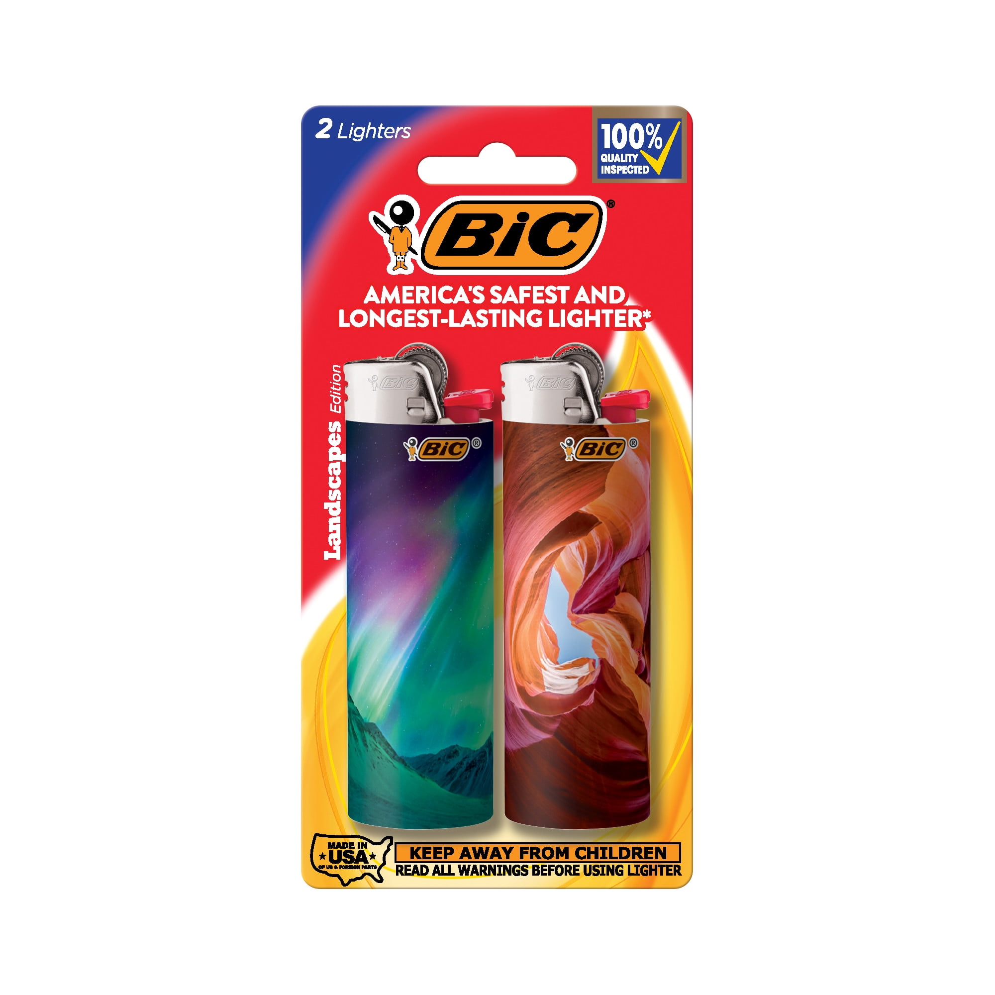 Bic 2Pk Landscapes Pocket Lighter